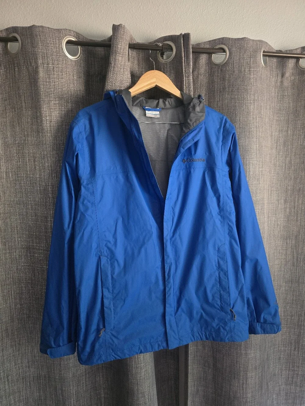 Columbia Watertight Hooded Rain Jacket - Blue